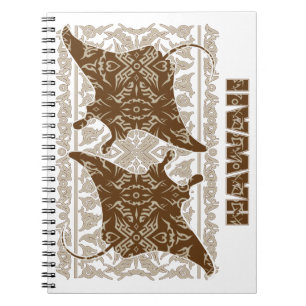Caderno Espiral Tribal-Manta-Ray