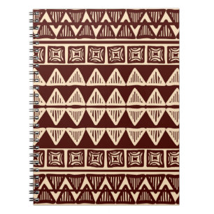 Caderno Espiral Tribal Striped: Trabalho de arte Ornamental.