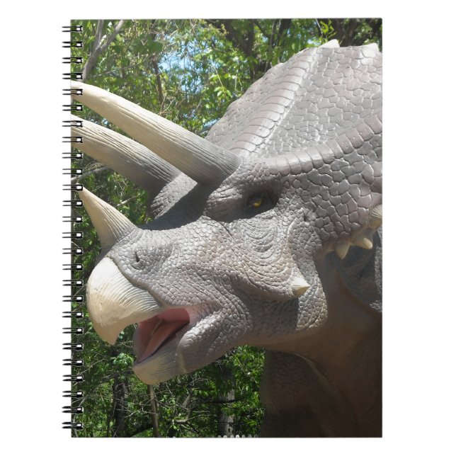 Caderno Espiral Triceratops dinossauro (Frente)