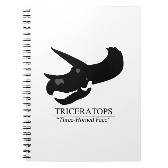 Caderno Espiral Triceratops Skull (Frente)