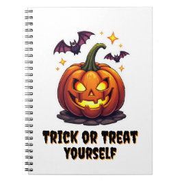 Caderno Espiral Trick or Treat Yourself Halloween em Português