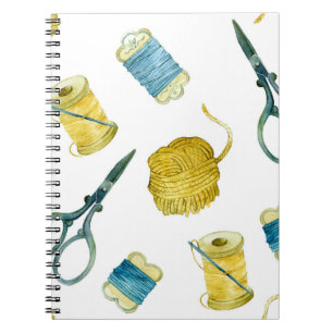 Caderno Espiral tricô de padrão sem costura