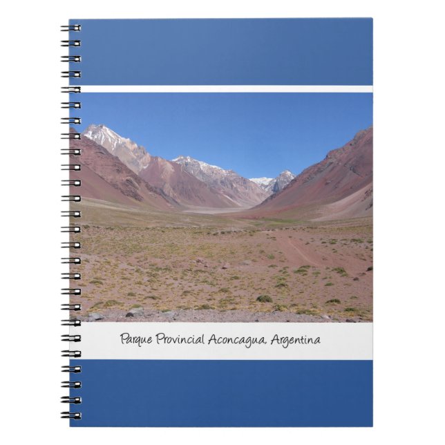 Caderno Espiral Trilha para a Montanha Aconcagua, Argentina (Frente)