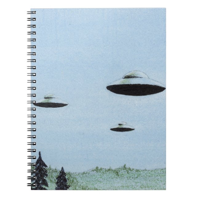 Caderno Espiral Trio de OVNI (Frente)
