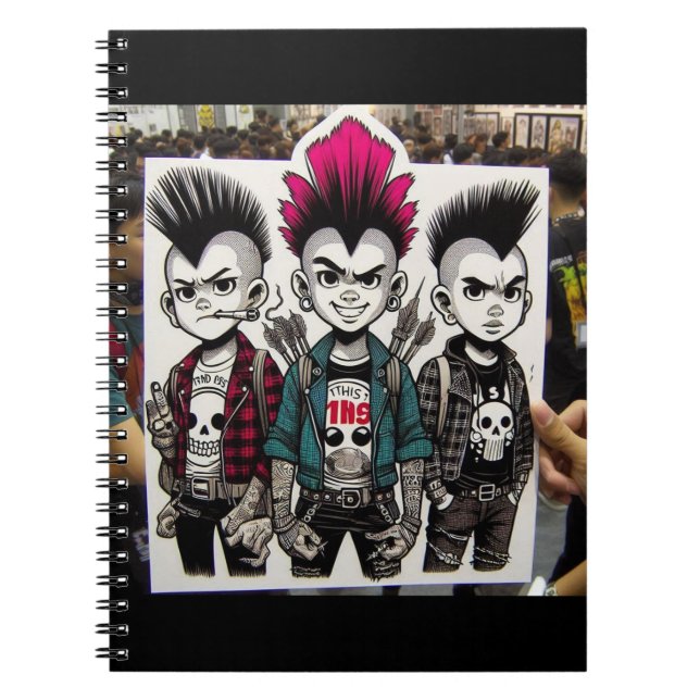 Caderno Espiral Trio Punk Notebook (Frente)