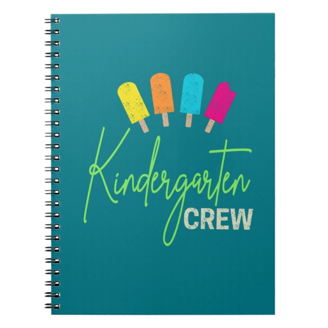 Caderno Espiral Tripulação do jardim de infância para o infantário (Frente)