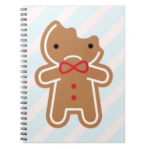 Caderno Espiral Triste Bitten Kawaii Gingerpão Man