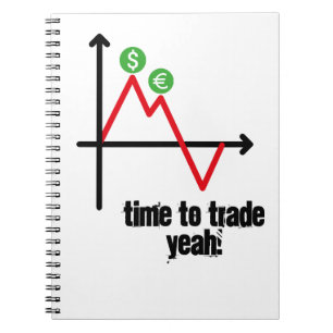 Caderno Espiral troca de forex do gráfico de linhas