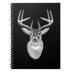 Caderno Espiral Troféu do fanfarrão em cervos pretos da cauda