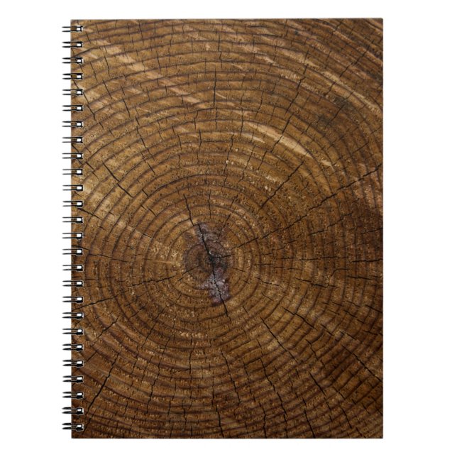Caderno Espiral Tronco de árvore marrom (Frente)