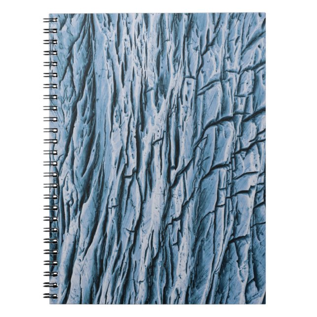 Caderno Espiral Tronco de árvore marrom em fotografia de aproximaç (Frente)