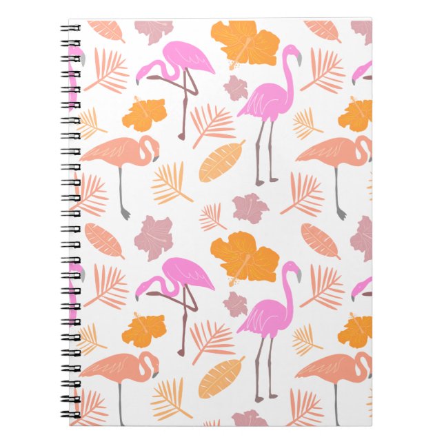 Caderno Espiral Tropical Flamingo (Frente)
