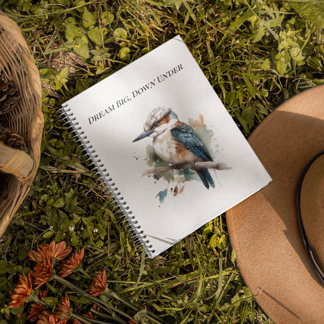 Caderno Espiral True Blue Kookaburra, custom (Criador carregado)