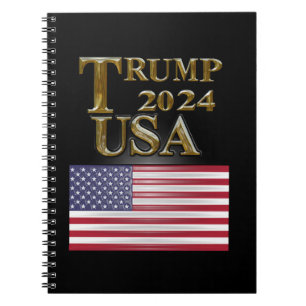 CADERNO ESPIRAL TRUMP 2024