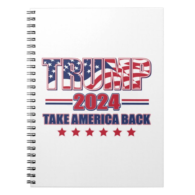 Caderno Espiral Trump 2024 (Frente)