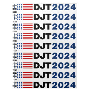 Caderno Espiral Trump 2024 DJT