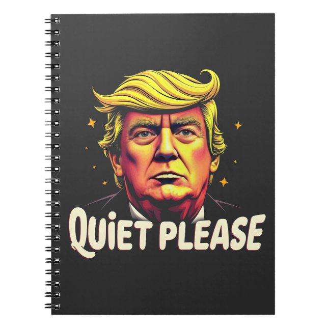 Caderno Espiral Trump Kamala Presidente Debate (Frente)