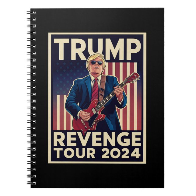 Caderno Espiral Trump Revenge Tour 2024 Eleições Políticas 2024 (Frente)