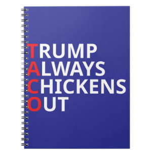 Caderno Espiral Trump Sempre Chickout