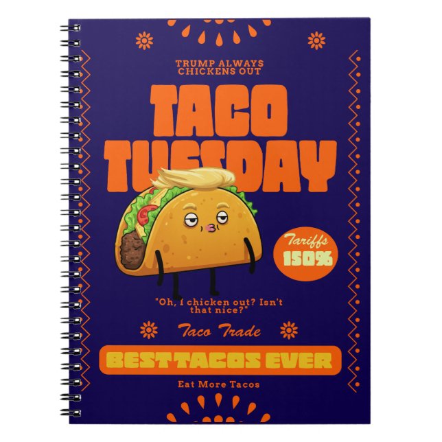 Caderno Espiral Trump Sempre Chickout (Frente)