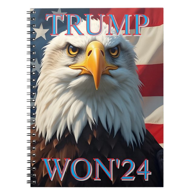 CADERNO ESPIRAL TRUMP WON 2024 (Frente)