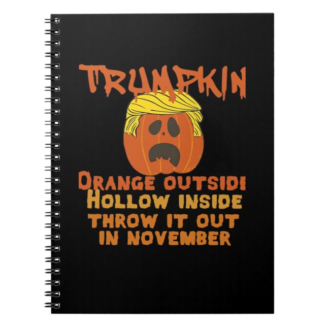 Caderno Espiral Trumpkin Dentro joga fora do clássico de novembro (Frente)