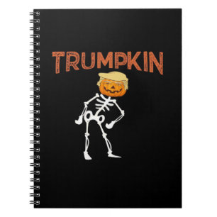 Caderno Espiral Trumpkin Halloween Engraçado Clássico
