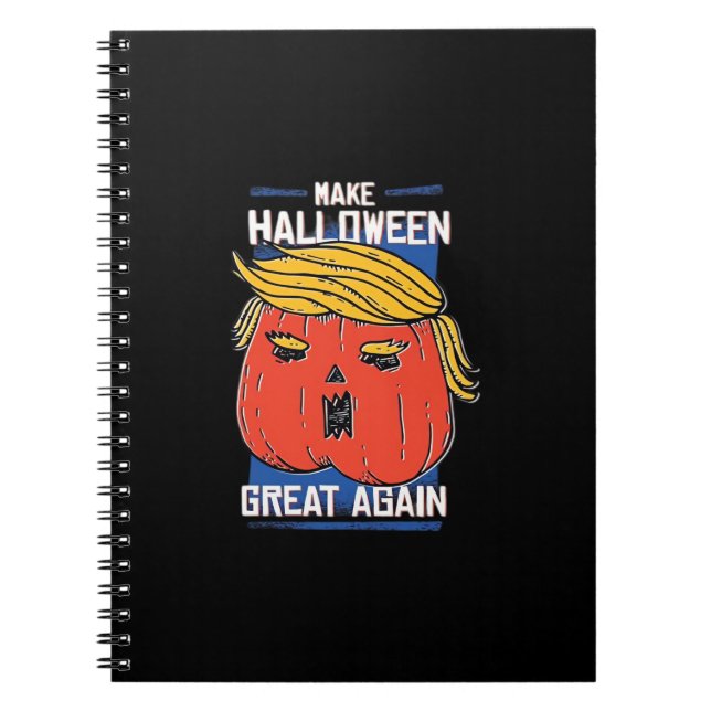 Caderno Espiral Trumpkin Halloween Pupmkin Clássico (Frente)
