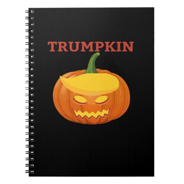 Caderno Espiral Trumpkin Jack-O-Lanterna Clássico (Frente)
