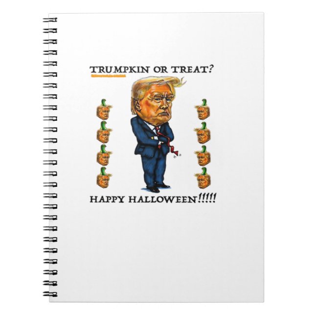 Caderno Espiral Trumpkin Ou Tratar Clássico (Frente)