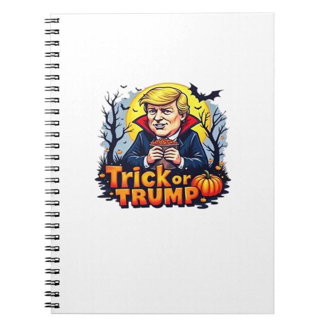 Caderno Espiral Truque Ou Clássico De Halloween (Frente)
