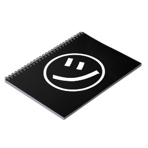 Caderno Espiral ㋡ Tsu Kana Katakana sorrindo Emoji / Emoticon