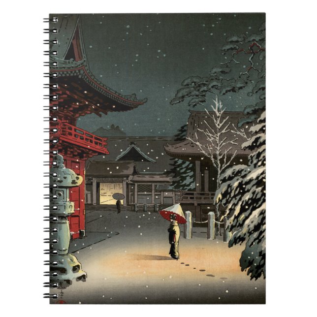 Caderno Espiral Tsuchiya Koitsu - Neve no Santuário Nezu (Frente)
