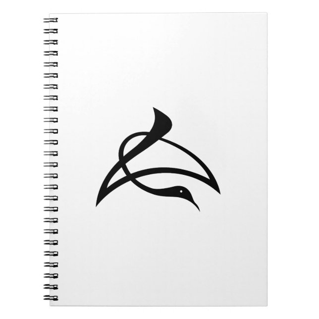 Caderno Espiral Tsuru de caractere longo (Frente)