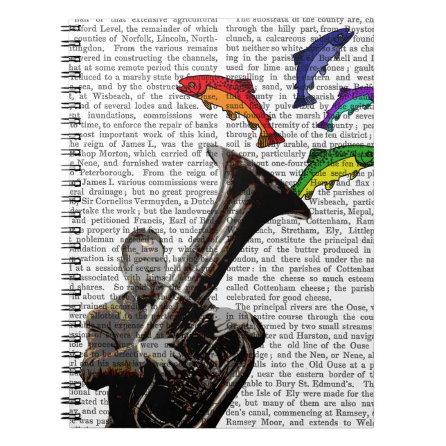 Caderno Espiral Tuba E Peixe (Frente)