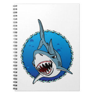 CADERNO ESPIRAL TUBARÃO!
