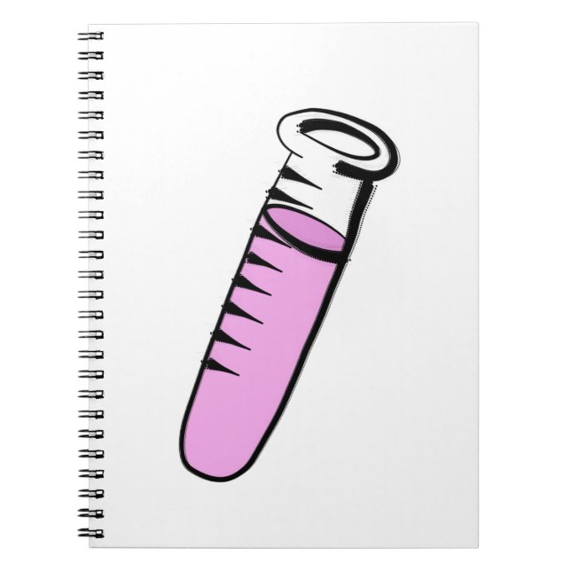 Caderno Espiral tubo de ensaio (Frente)