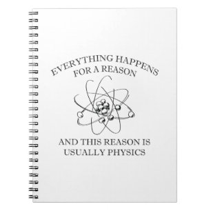 Caderno Espiral Tudo acontece para uma razão