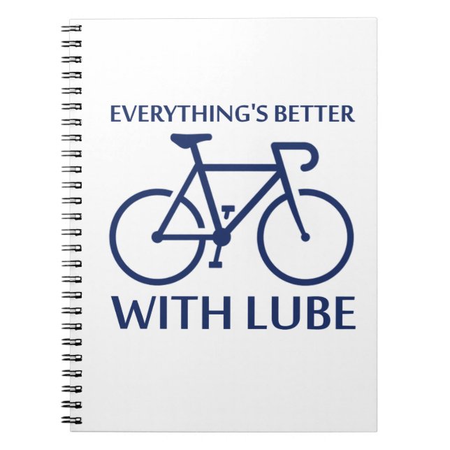 Caderno Espiral Tudo é melhor com o Lube (Frente)