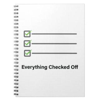 Caderno Espiral Tudo Marcado Minimalista Produtividade
