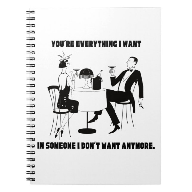 Caderno Espiral tudo o que eu quero (Frente)