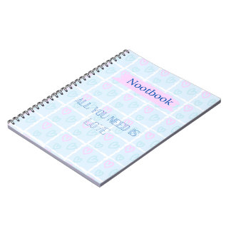 Caderno Espiral Tudo que você precisa é amor