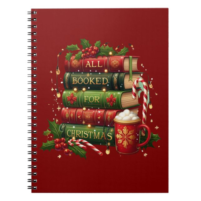 Caderno Espiral Tudo reservado para o Natal (Frente)