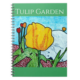 Caderno Espiral Tulipa no Jardim