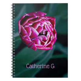 Caderno Espiral tulipa rosa