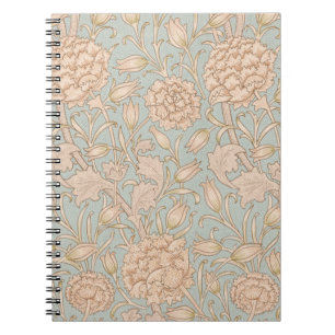 Caderno Espiral Tulipa Selvagem Floral Design de William Morris