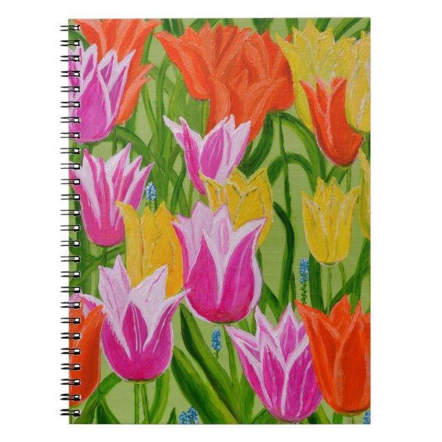 Caderno Espiral Tulipas (Frente)