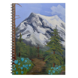 Caderno Espiral Tulipas Azuis numa caminhada