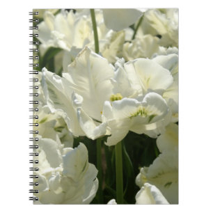 Caderno Espiral Tulipas brancas