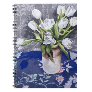Caderno Espiral Tulipas brancas 1994